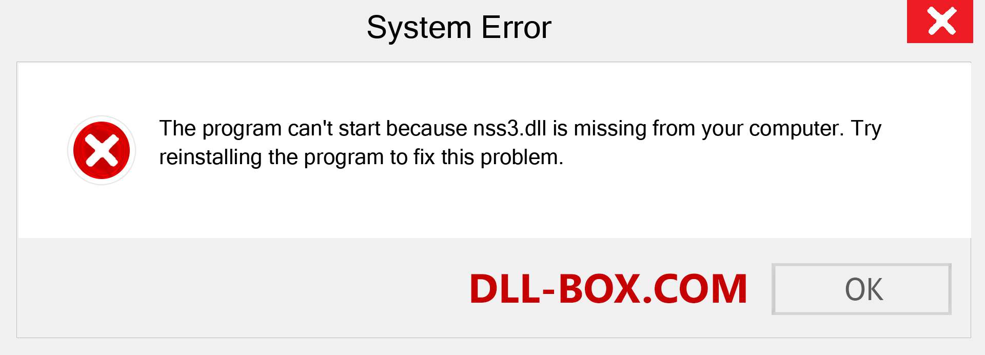  nss3.dll file is missing?. Download for Windows 7, 8, 10 - Fix  nss3 dll Missing Error on Windows, photos, images